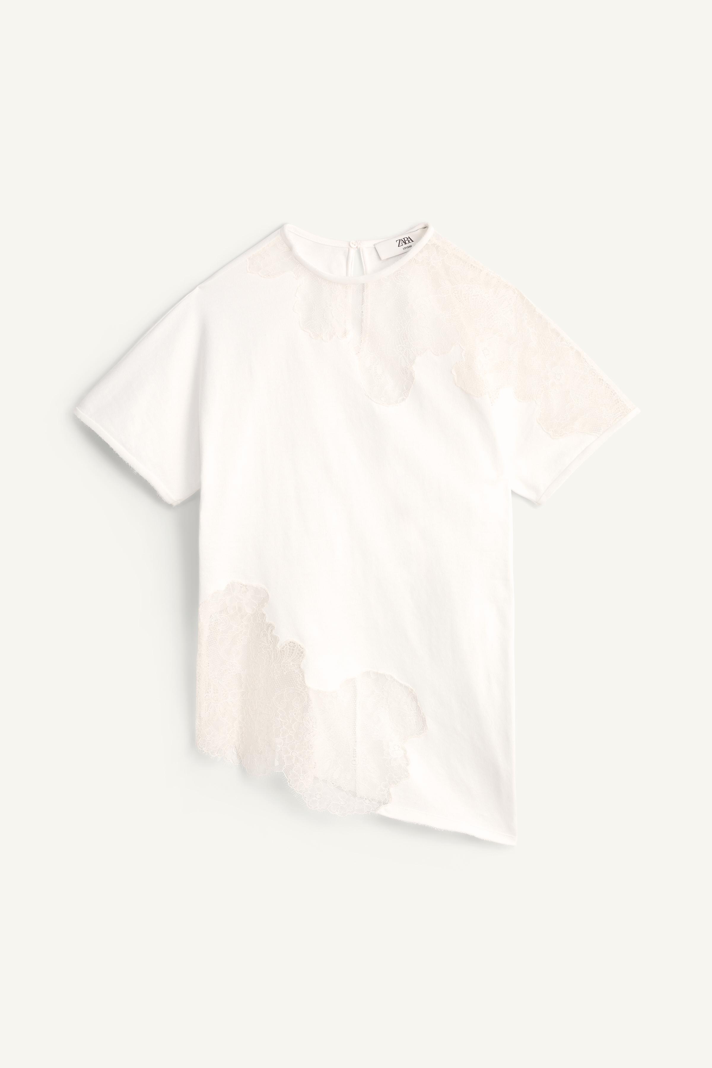 LIMITED EDITION ASYMMETRIC LACE T-SHIRT